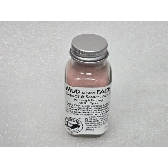 Mud On Your Face Carrot & Sandalwood Purifying & Refining Facial Mask .90 oz - Picture 2 of 2
